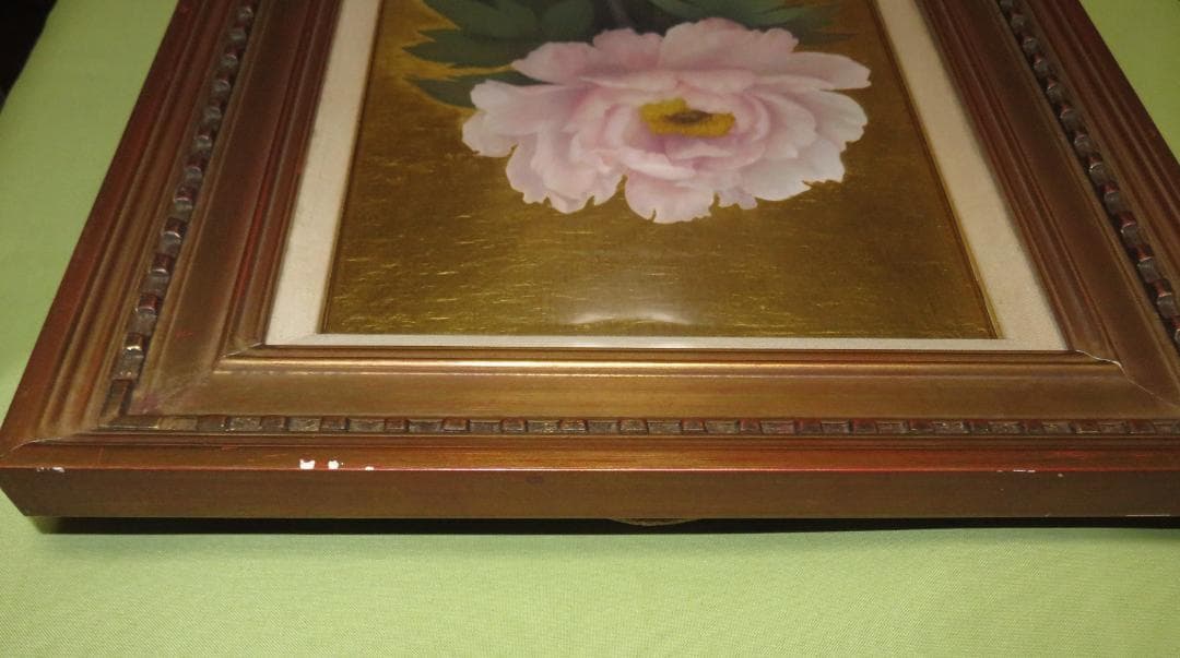 ◆　黒田悦子　「華」　油彩　F4号　文部大臣賞　大調和会運営委員　◆