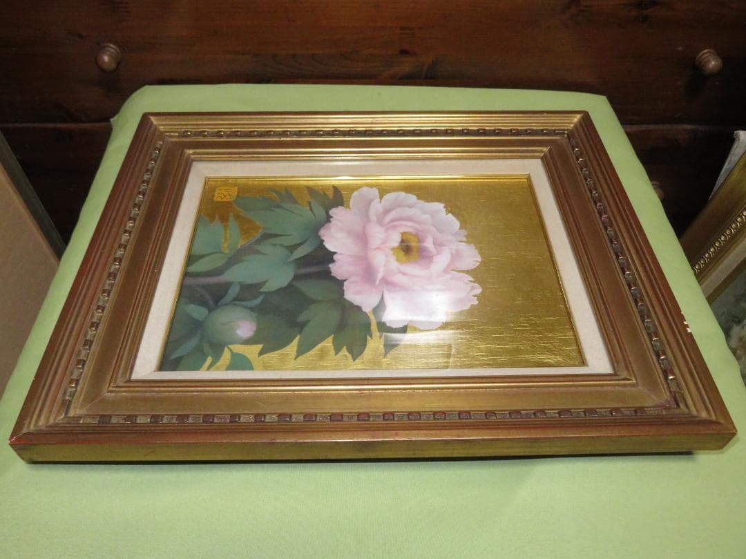 ◆　黒田悦子　「華」　油彩　F4号　文部大臣賞　大調和会運営委員　◆