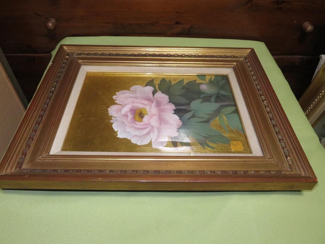 ◆　黒田悦子　「華」　油彩　F4号　文部大臣賞　大調和会運営委員　◆