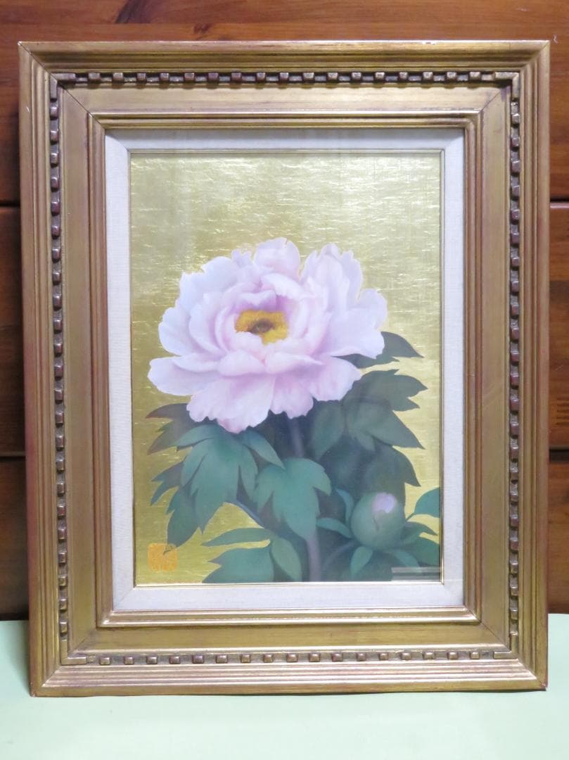 ◆　黒田悦子　「華」　油彩　F4号　文部大臣賞　大調和会運営委員　◆