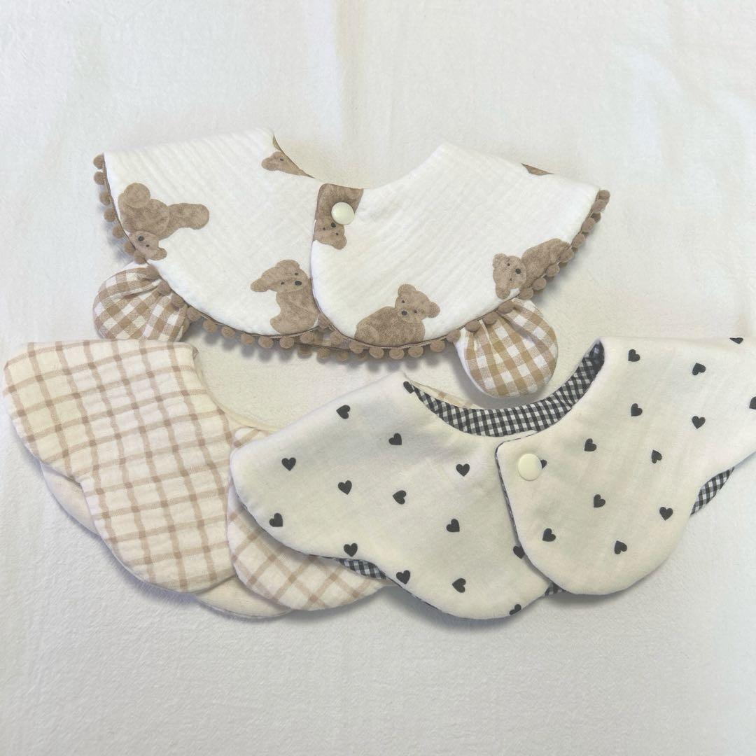 121 ハンドメイドスタイ3枚組　お得セット　ベビースタイ