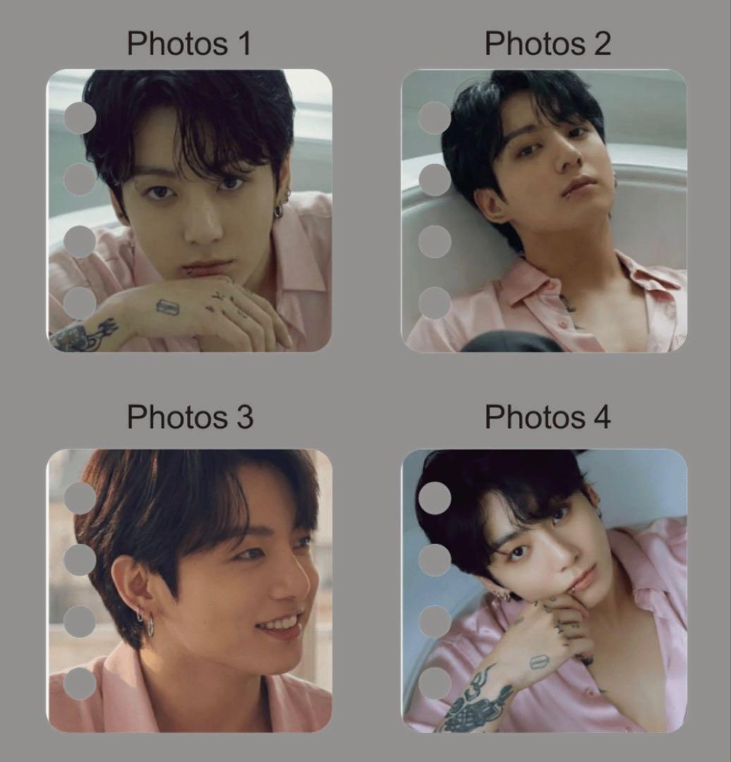 BTS Jungkook ケース・ハート型アクリルフォトブロック