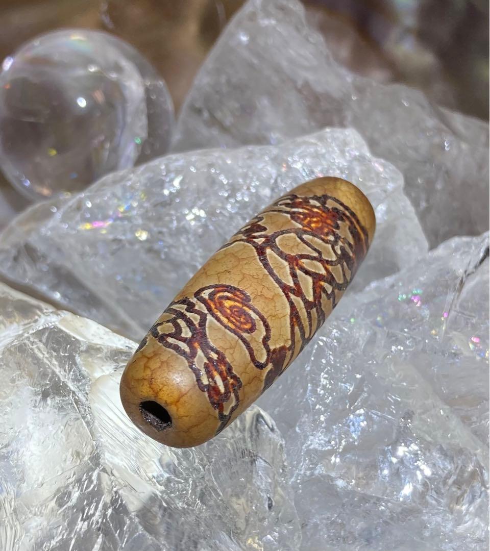 皇帝龍天珠（龍神天珠）瑪瑙⑰