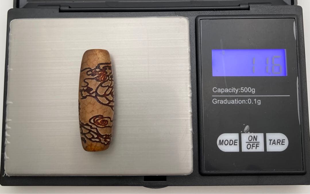 皇帝龍天珠（龍神天珠）瑪瑙⑰