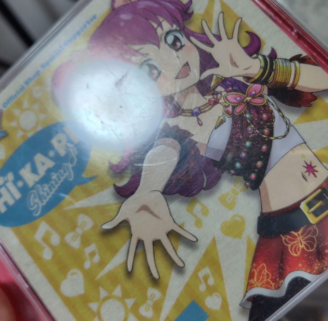 希少 三ノ輪ヒカリ 初回特典版CD プロモカード レッドストライプリボンアクセ