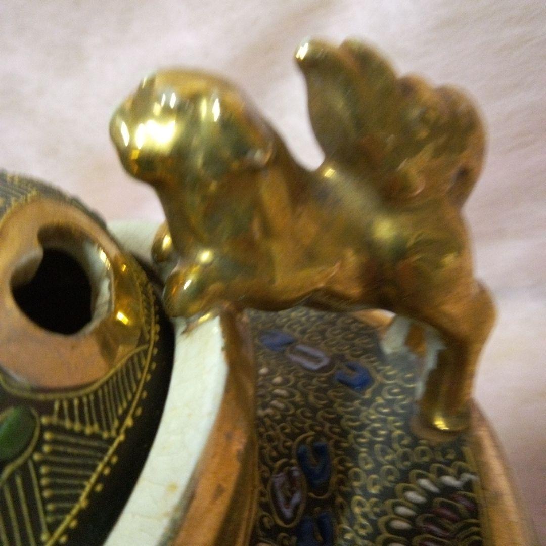 京薩摩　錦光山　錦光山宗兵衛 香枦　骨董品　古美術　古道具　京都粟田焼