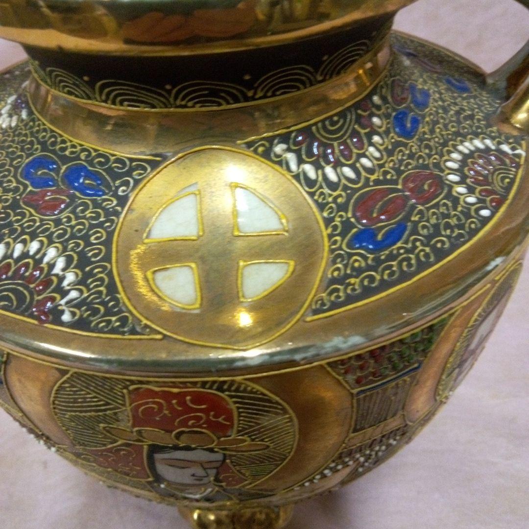 京薩摩　錦光山　錦光山宗兵衛 香枦　骨董品　古美術　古道具　京都粟田焼