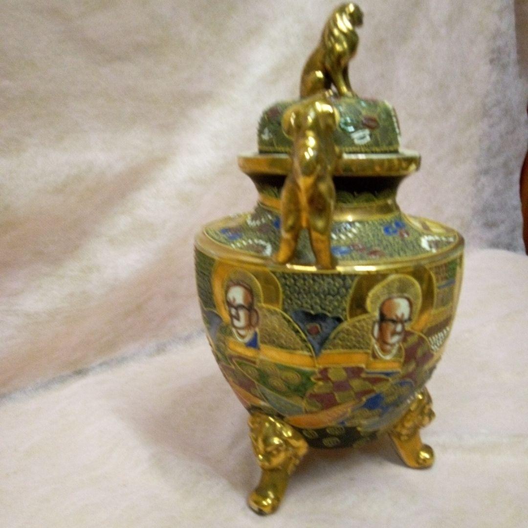 京薩摩　錦光山　錦光山宗兵衛 香枦　骨董品　古美術　古道具　京都粟田焼