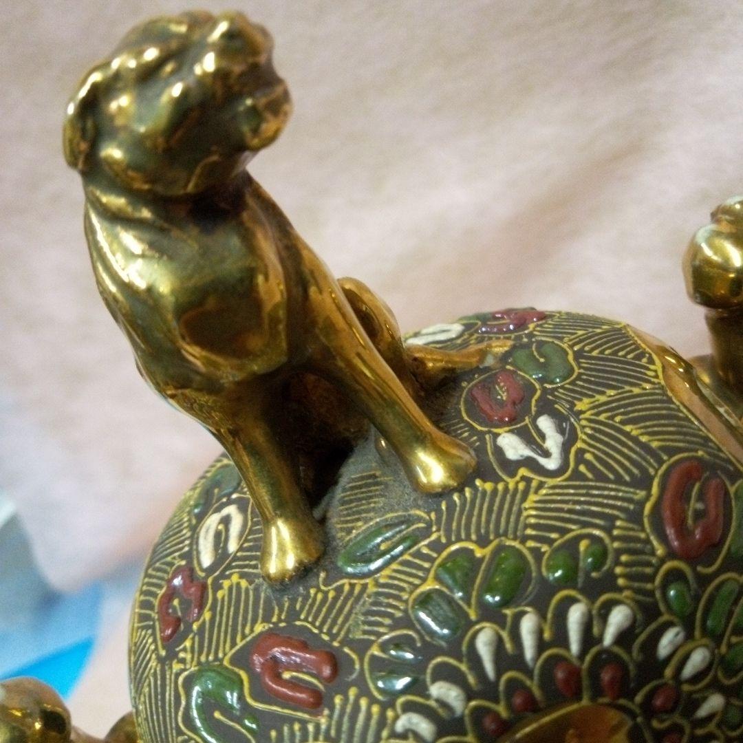 京薩摩　錦光山　錦光山宗兵衛 香枦　骨董品　古美術　古道具　京都粟田焼