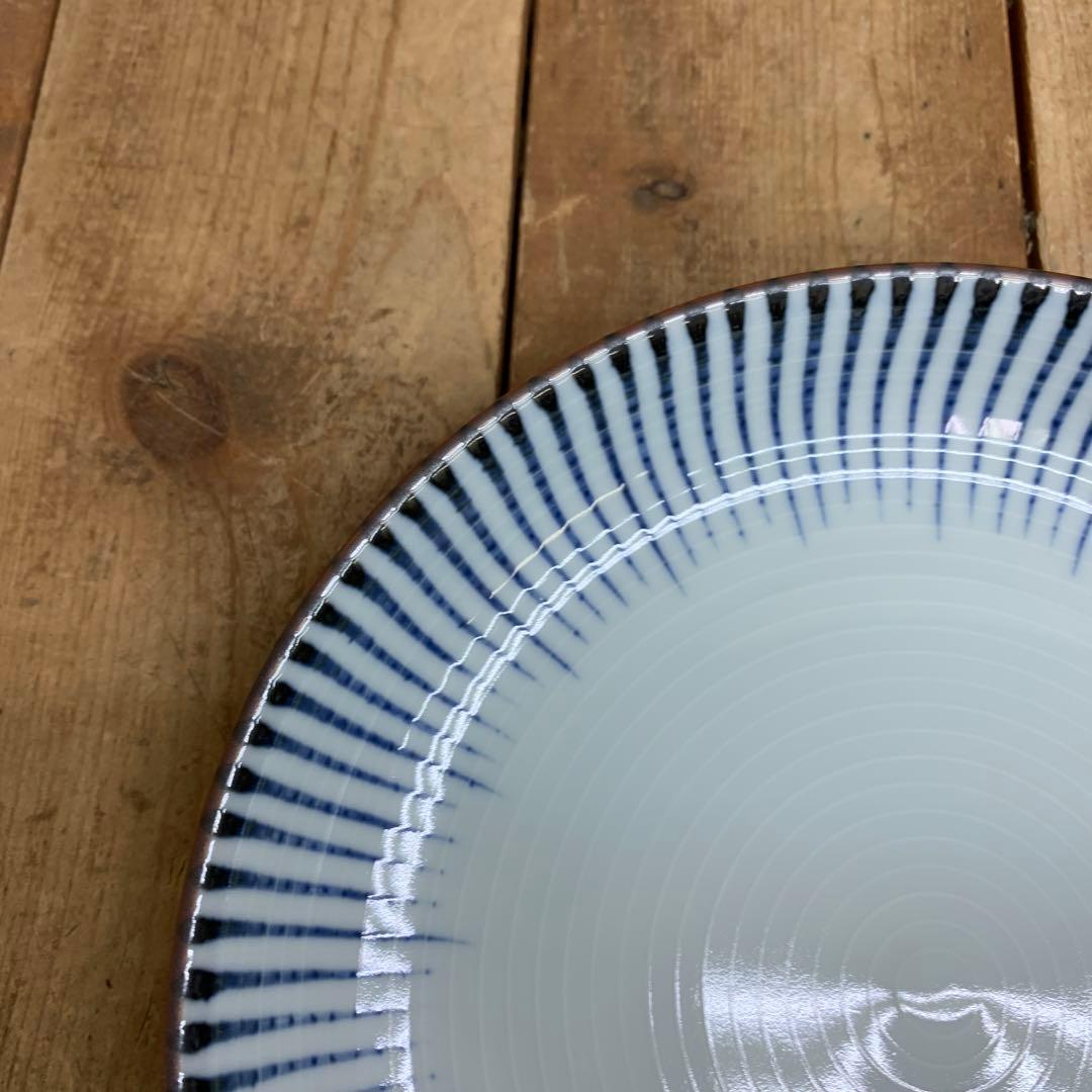 D-4 【美品】たち吉 小皿 5枚セット 十草模様 和食器 銘々皿 創作陶器 箱