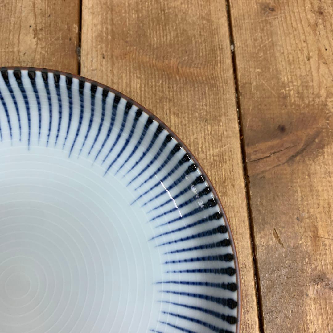 D-4 【美品】たち吉 小皿 5枚セット 十草模様 和食器 銘々皿 創作陶器 箱