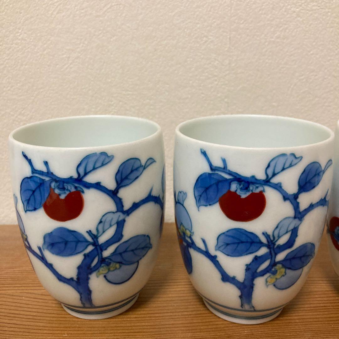 柿右衛門　湯呑　5点セット　アンティーク