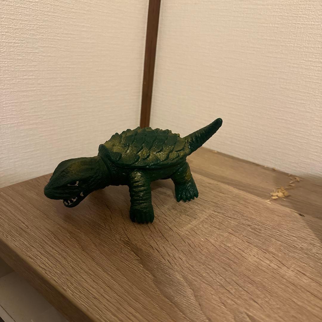 【昭和当時物・希少】ガメラ ソフビ フィギュア 大映刻印あり 全長約22cm