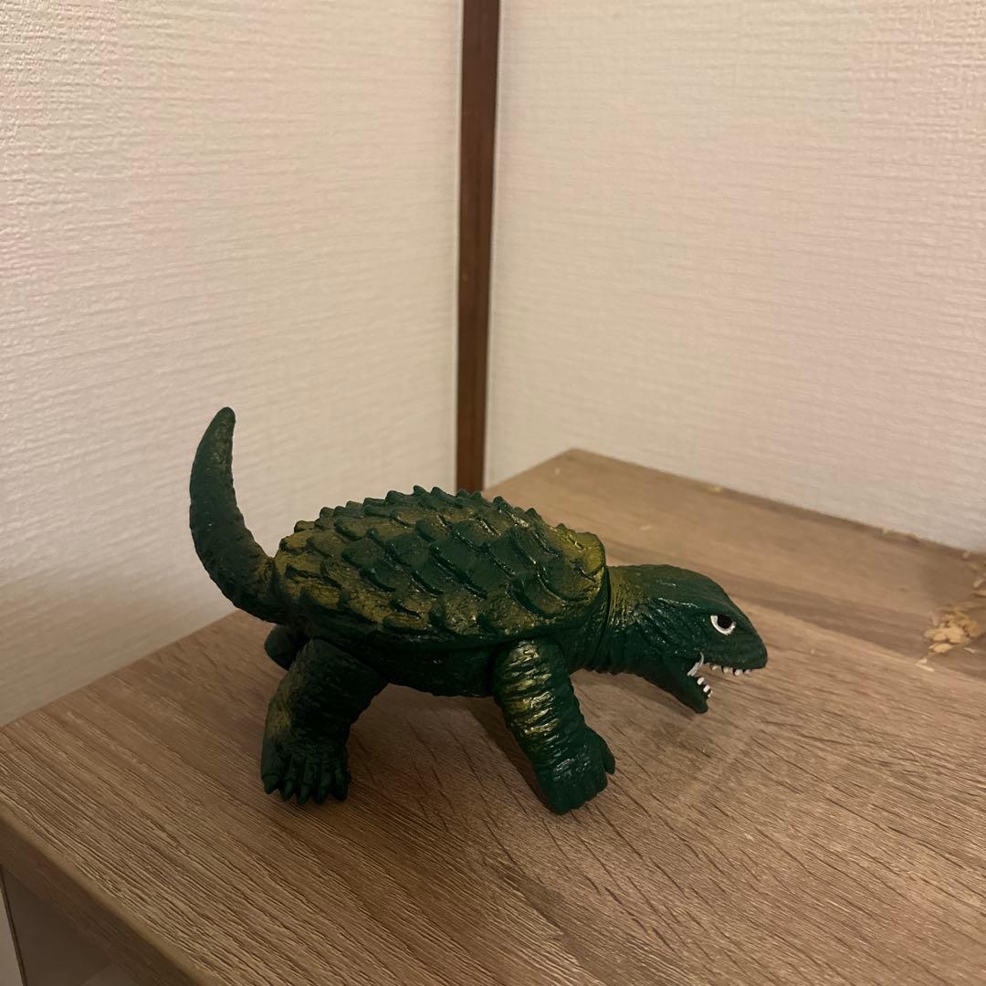 【昭和当時物・希少】ガメラ ソフビ フィギュア 大映刻印あり 全長約22cm