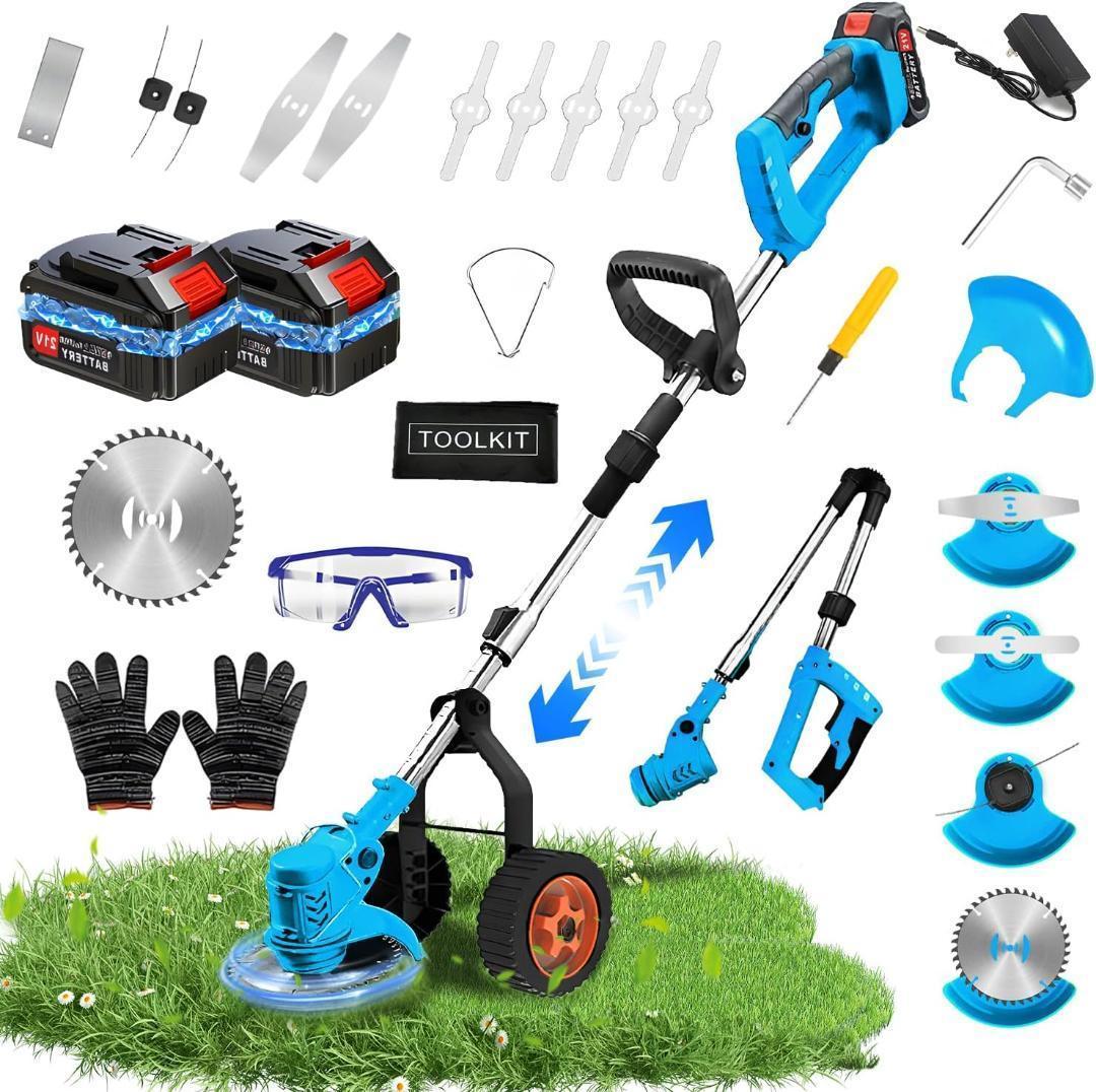 充電式草刈り機 草刈り機 芝刈り機 コードレス 4種類の替刃