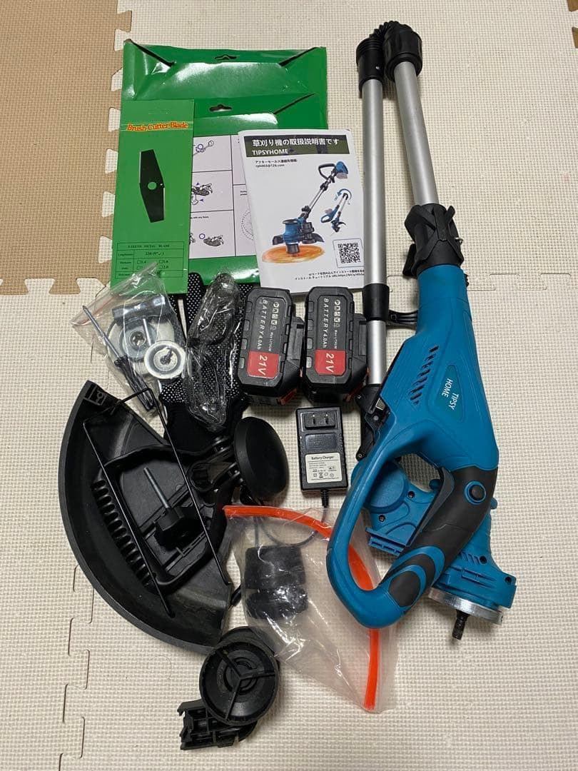 充電式草刈り機 草刈り機 芝刈り機 コードレス 4種類の替刃
