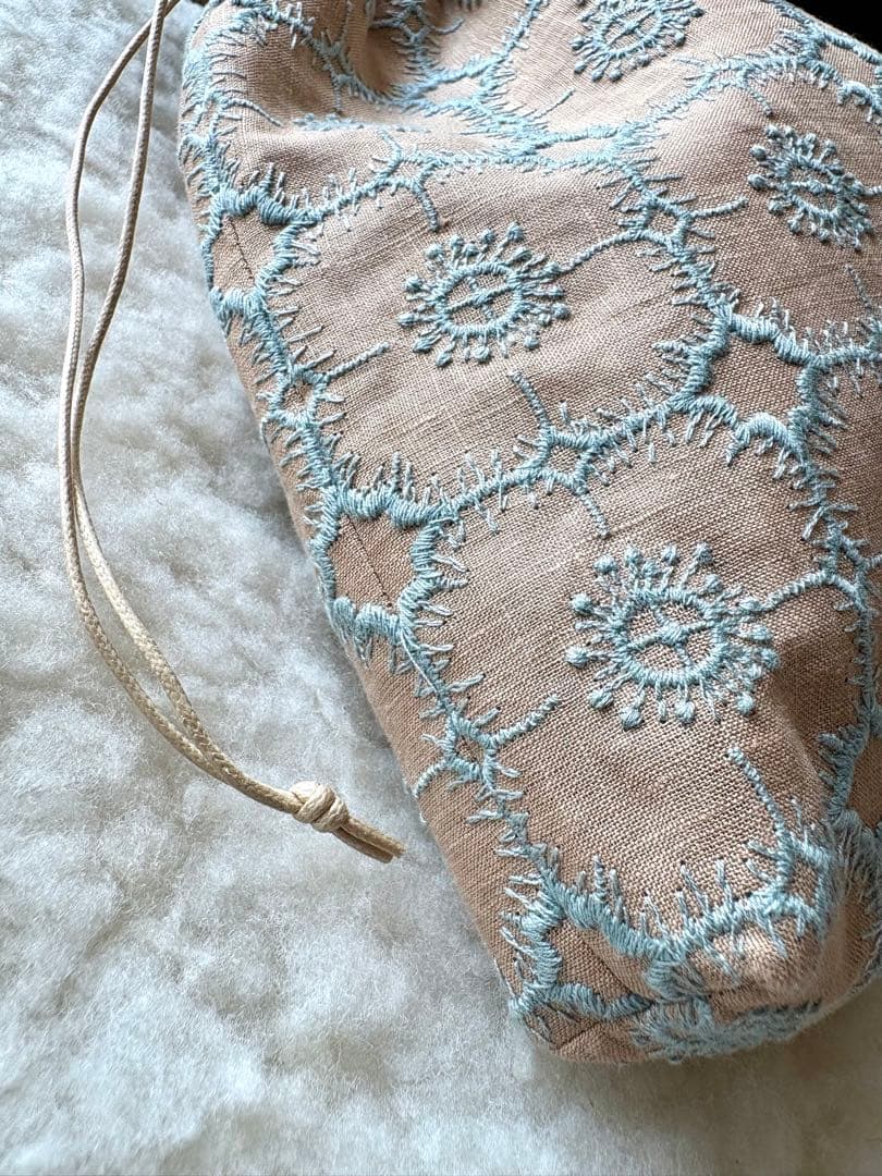 ミナペルホネン生地使用 ✳︎ anemone巾着バッグ