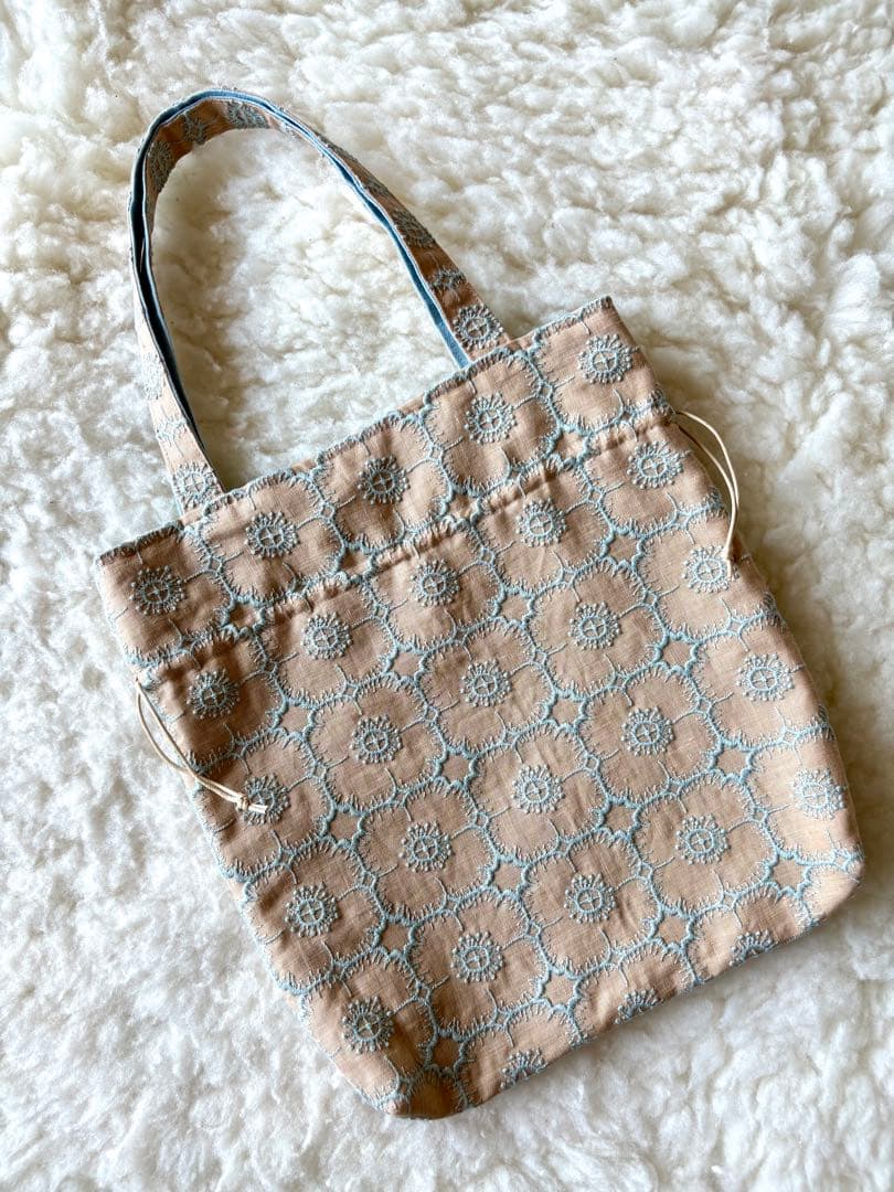 ミナペルホネン生地使用 ✳︎ anemone巾着バッグ