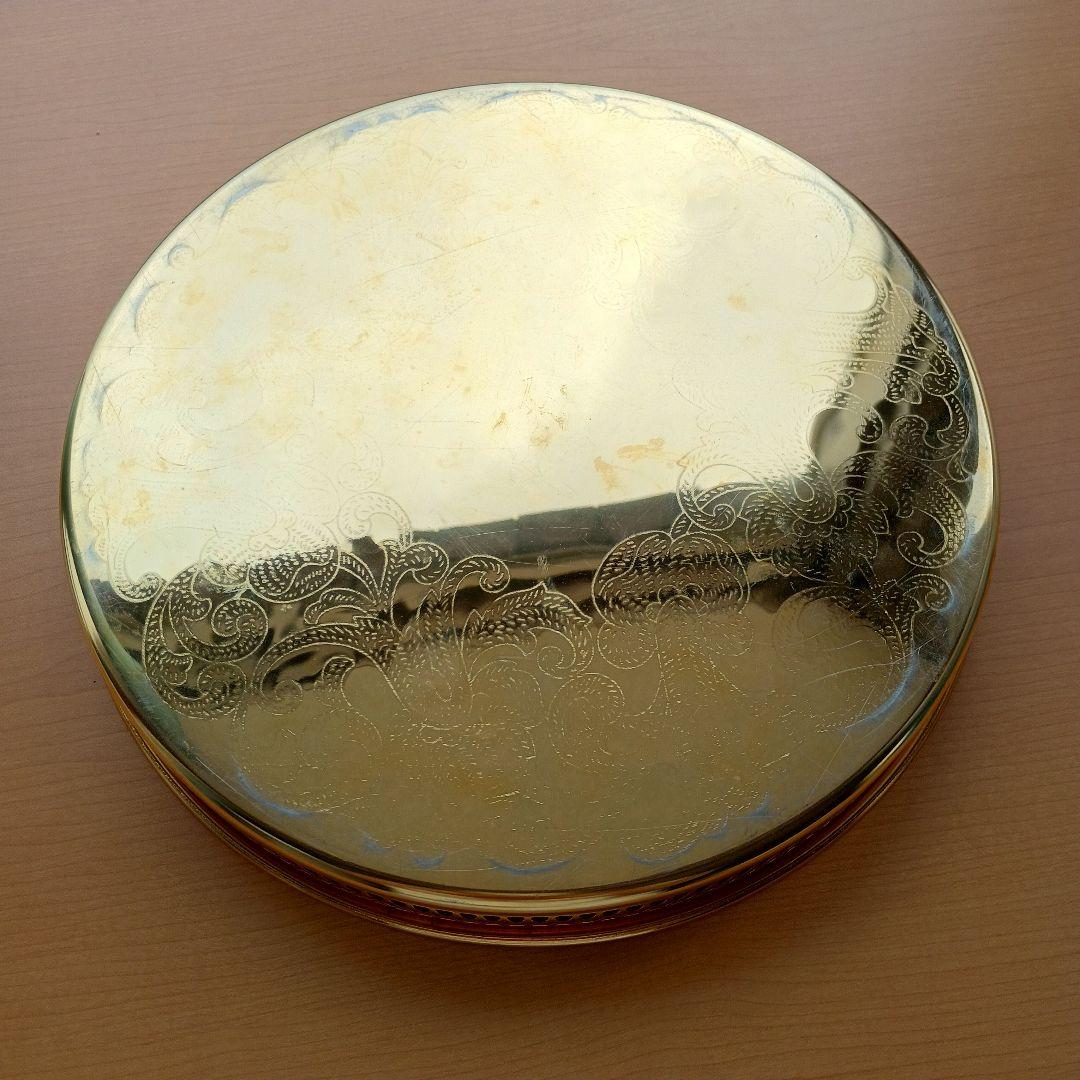 スカンディア カールスハムン 24金 お盆 K24メッキトレー