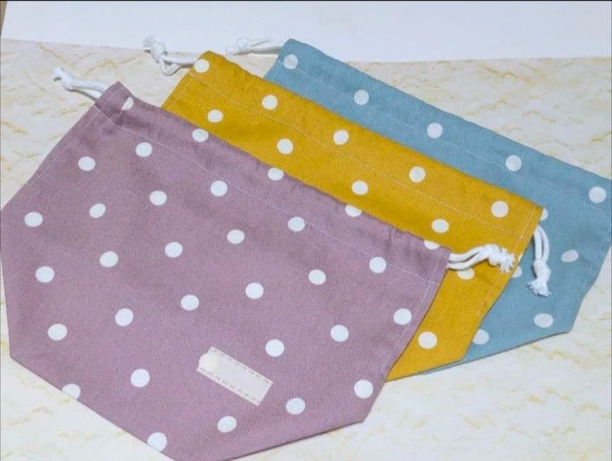 オーダー　格子柄　ストライプ　ドット　給食袋　ランチョンマット　レッスンバッグ