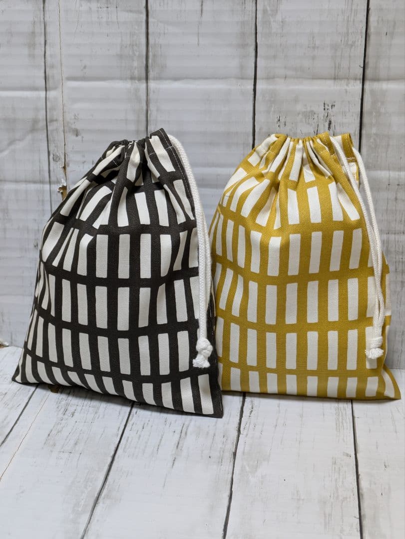 オーダー　格子柄　ストライプ　ドット　給食袋　ランチョンマット　レッスンバッグ