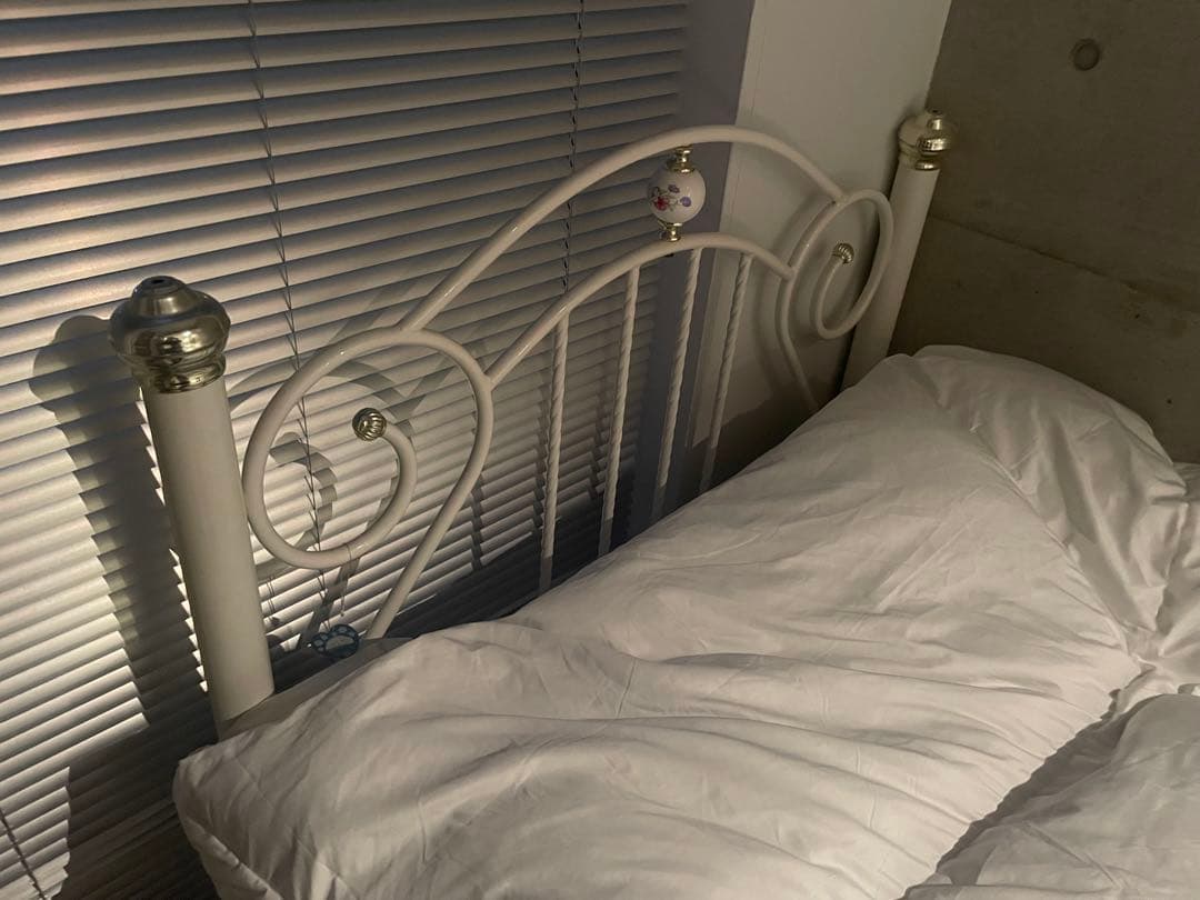 ニトリ お姫様系パイプベッド ジュリア シングル