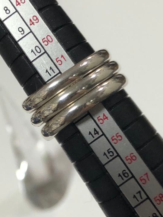 フォリフォリ 3連 ハート クローバー ビジュー リング