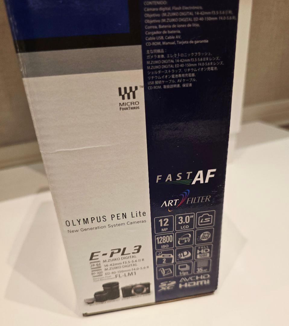 OLYMPUS PEN Lite E-PL3 ダブルズームキット ホワイト