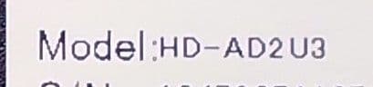 BUFFALO HD-AD2U3 外付けハードディスク
