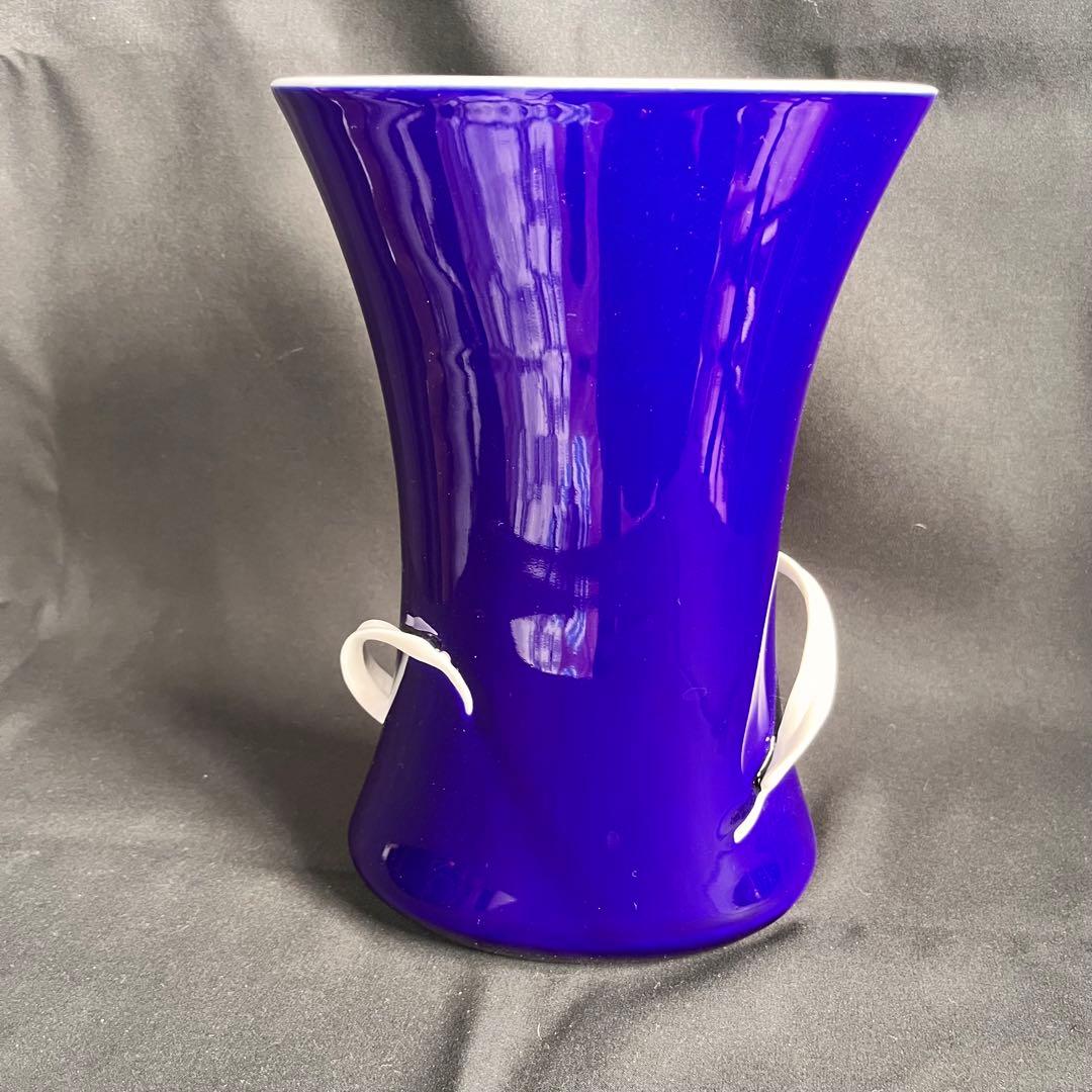 深川製磁 東風瑠璃花生 花瓶EIKO 深川恵以子