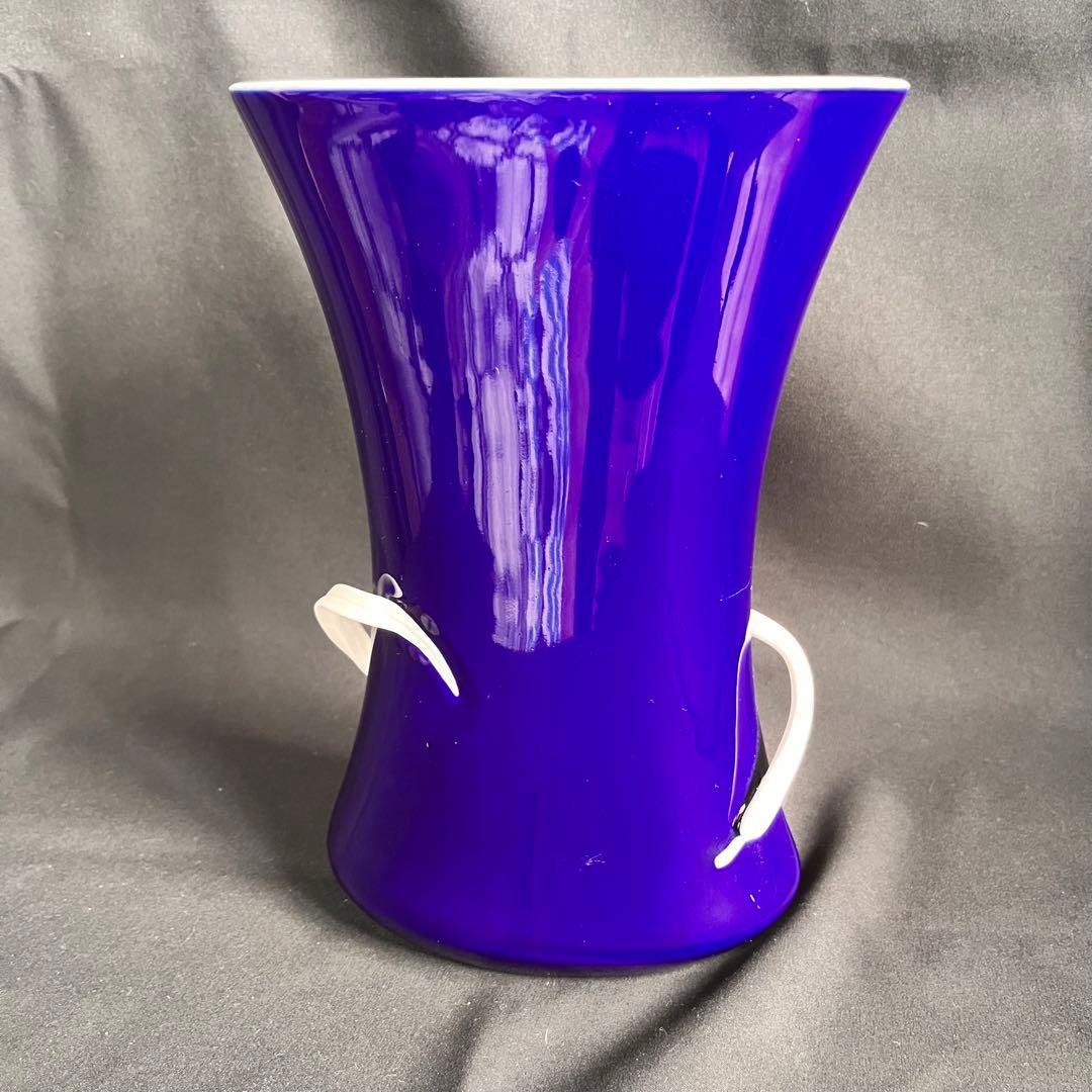 深川製磁 東風瑠璃花生 花瓶EIKO 深川恵以子