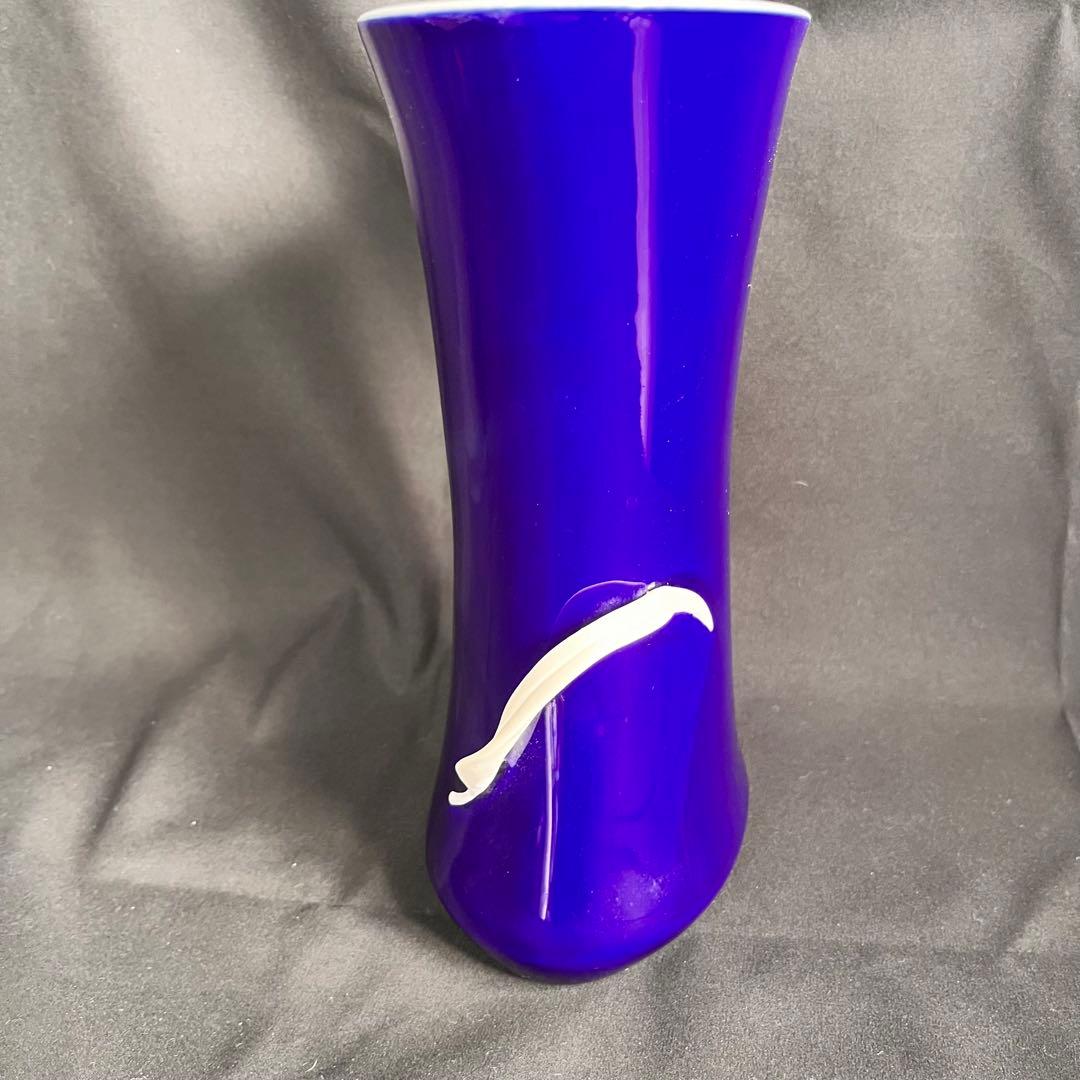 深川製磁 東風瑠璃花生 花瓶EIKO 深川恵以子