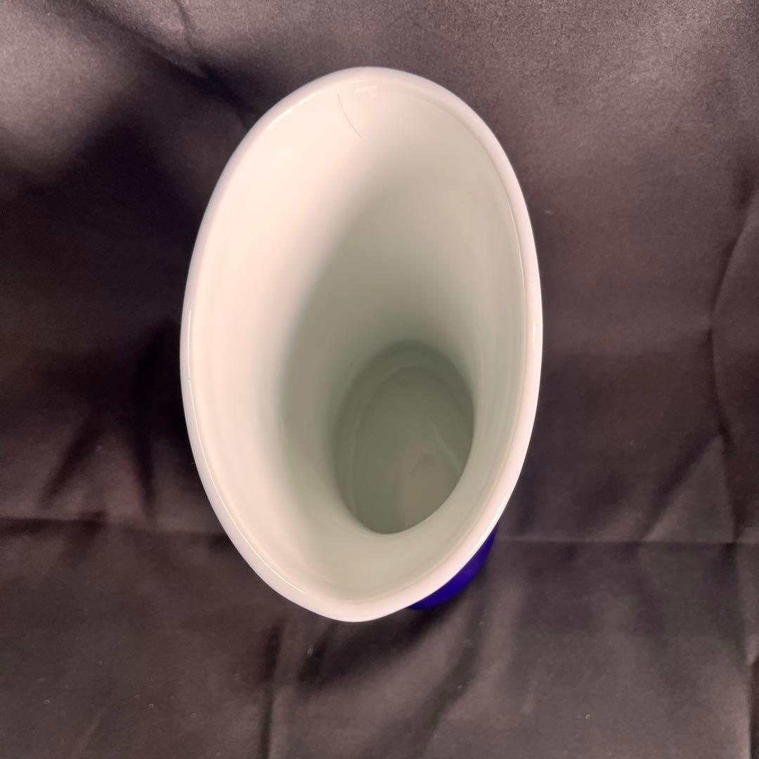 深川製磁 東風瑠璃花生 花瓶EIKO 深川恵以子