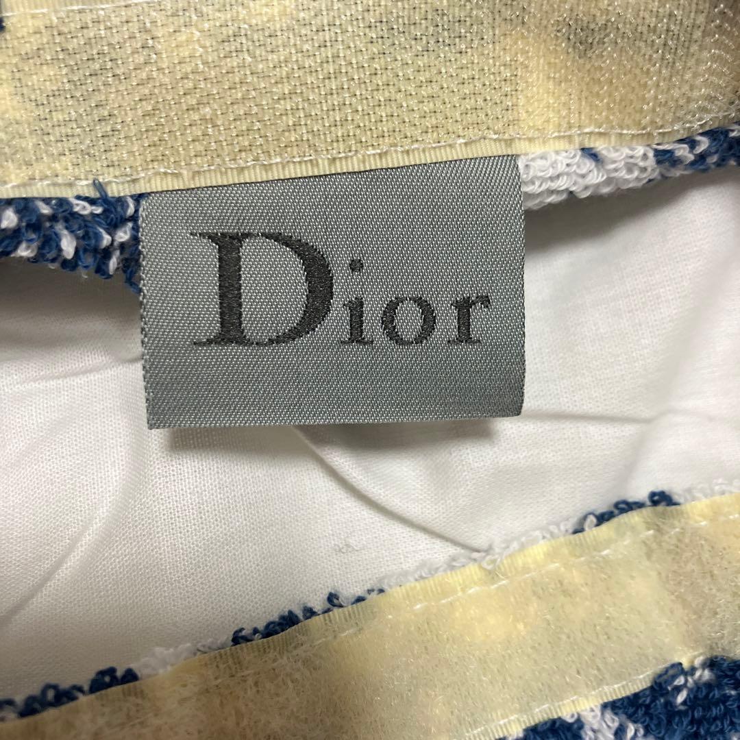 Diorクリスチャンディオール クッションカバートロッター柄ネイビー レア