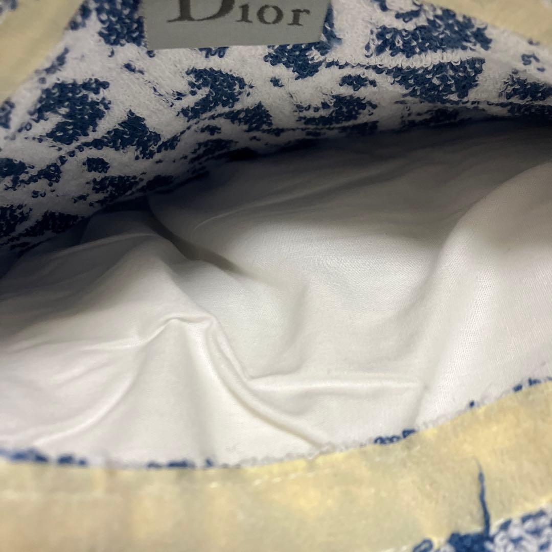 Diorクリスチャンディオール クッションカバートロッター柄ネイビー レア