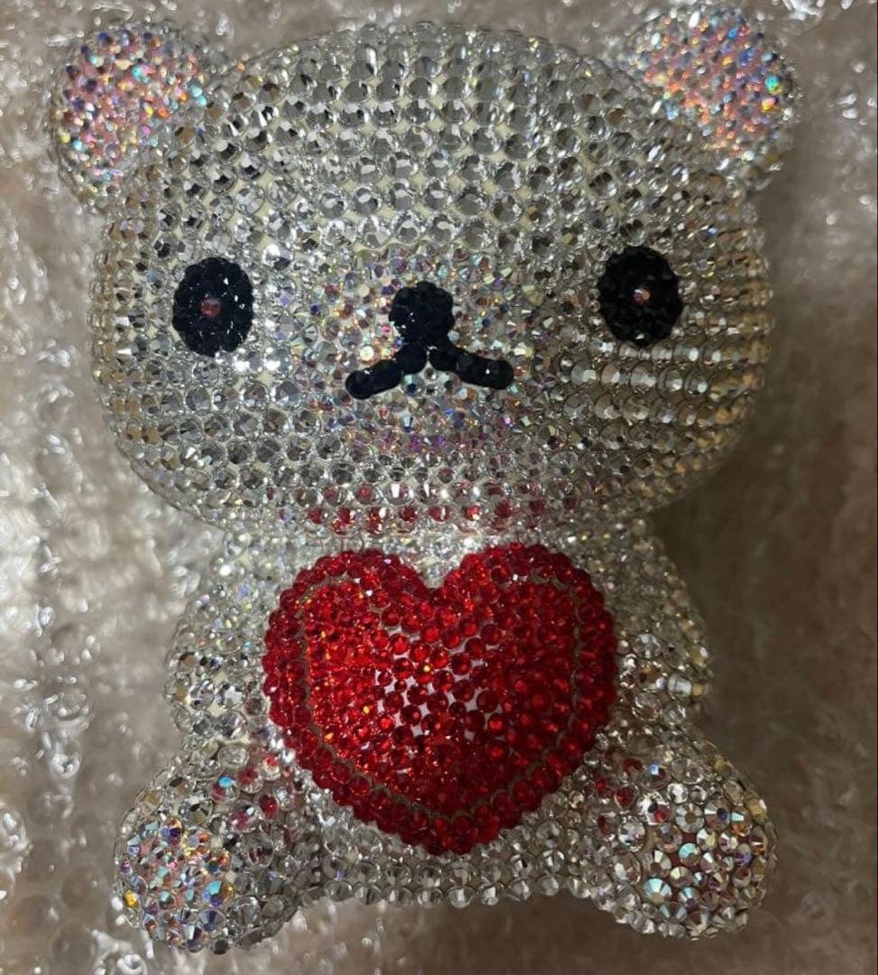 ラインストーンハンドメイドリラックマ貯金箱