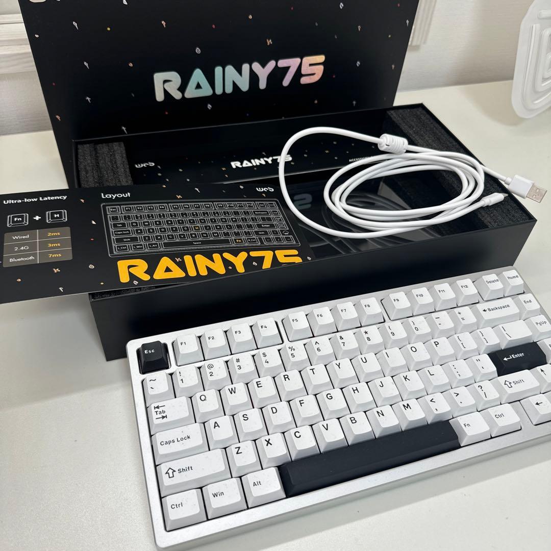 WOBKEY Rainy 75キーボード【Proモデル/シルバー】ほぼ新品同様