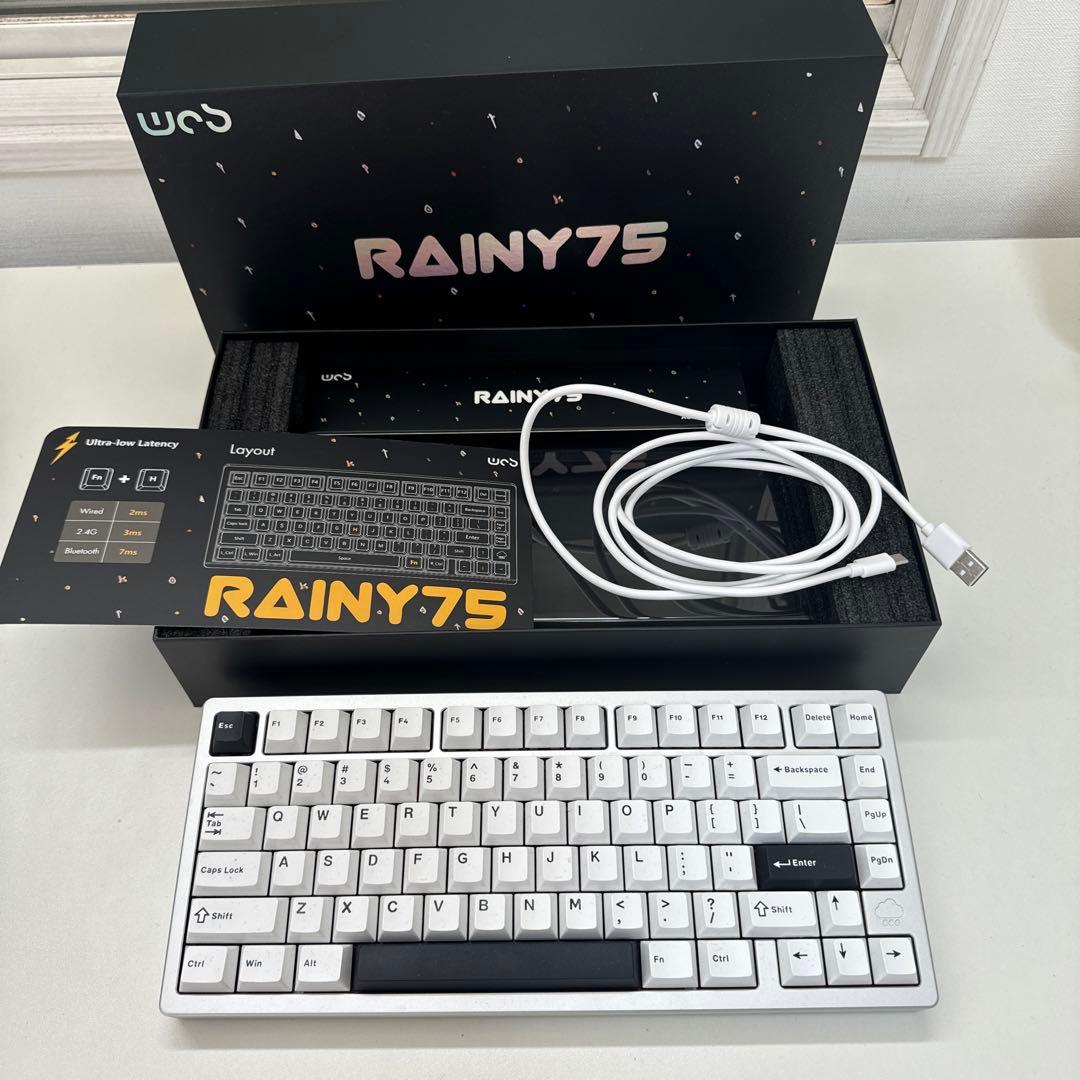 WOBKEY Rainy 75キーボード【Proモデル/シルバー】ほぼ新品同様