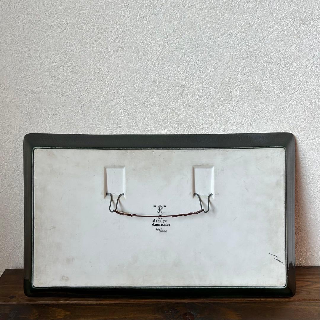 ロールストランド　シルヴィア・レウショヴィウス 鳥の陶板 1970年代　42cm