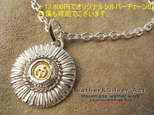 イーグル　ゴールド　ペンダントトップ　ネックレス　ハンドメイド　シルバー925