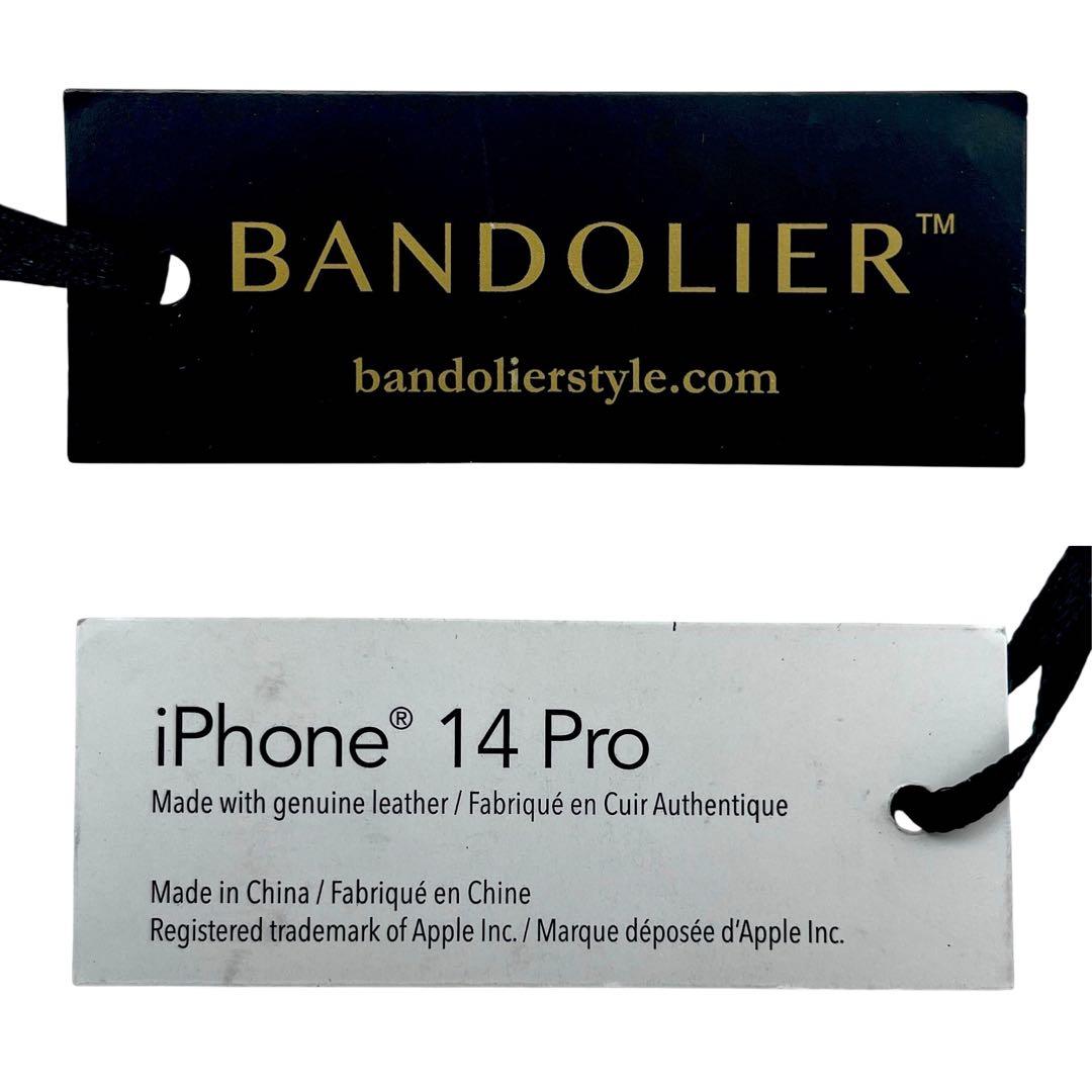【未使用品】BANDOLIER レザー iPhone14Proケース ホワイト