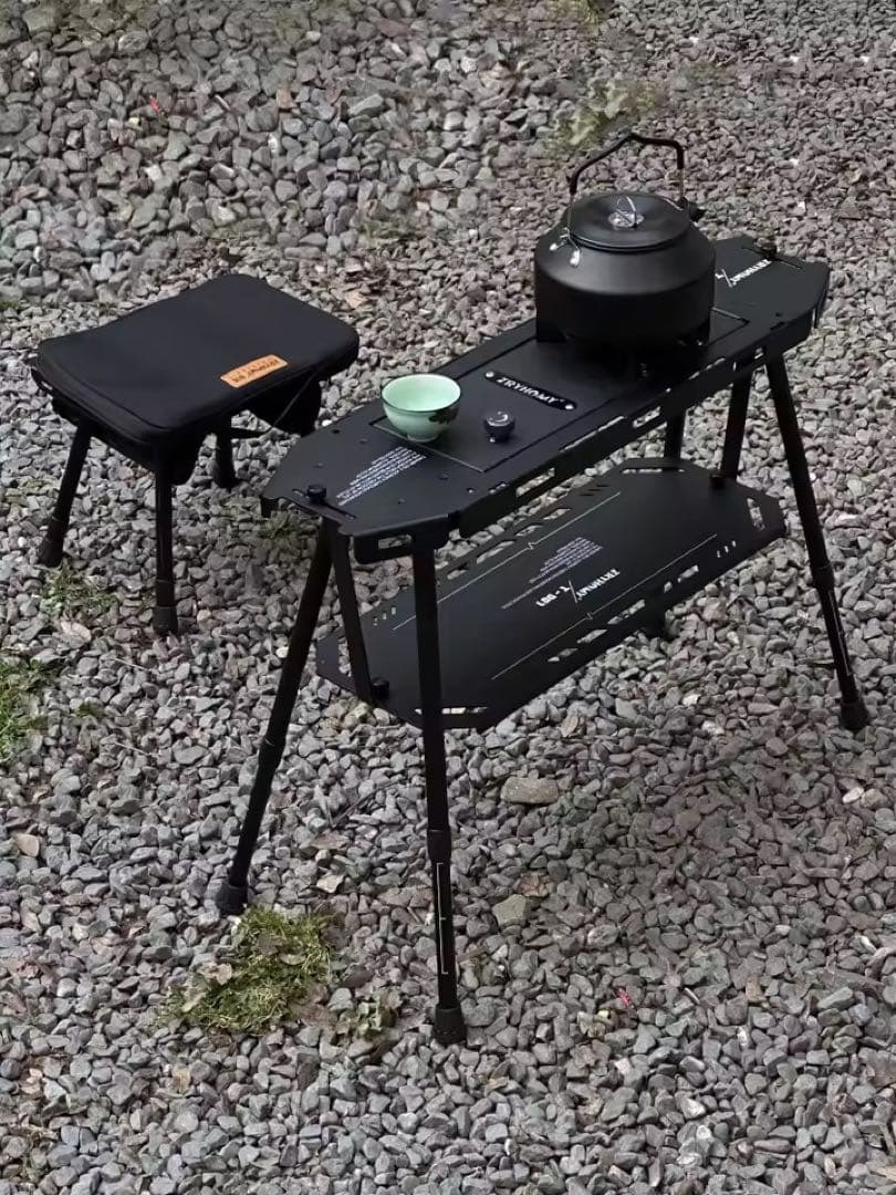 IGT規格ハーフユニットキャンプテーブル アルミ合金 IGTテーブル 収納袋付き