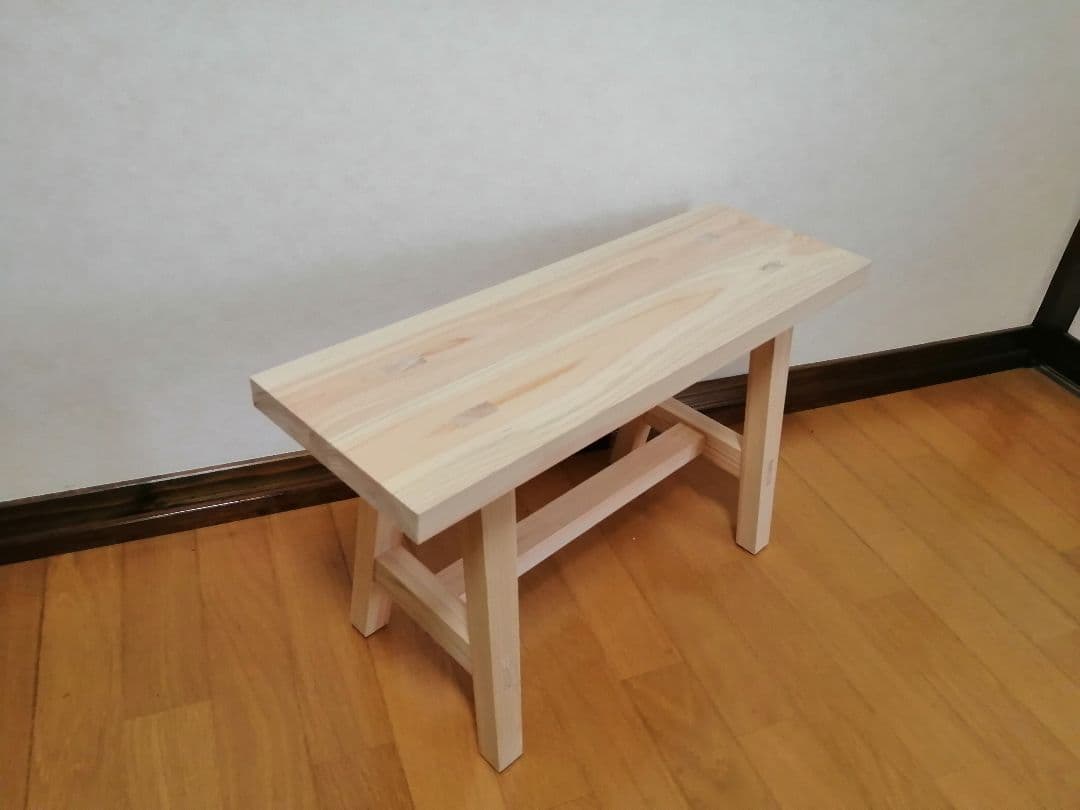 木製フラワースタンド　花台　幅55cm×高さ35cm　スツール　ベンチ　水槽台