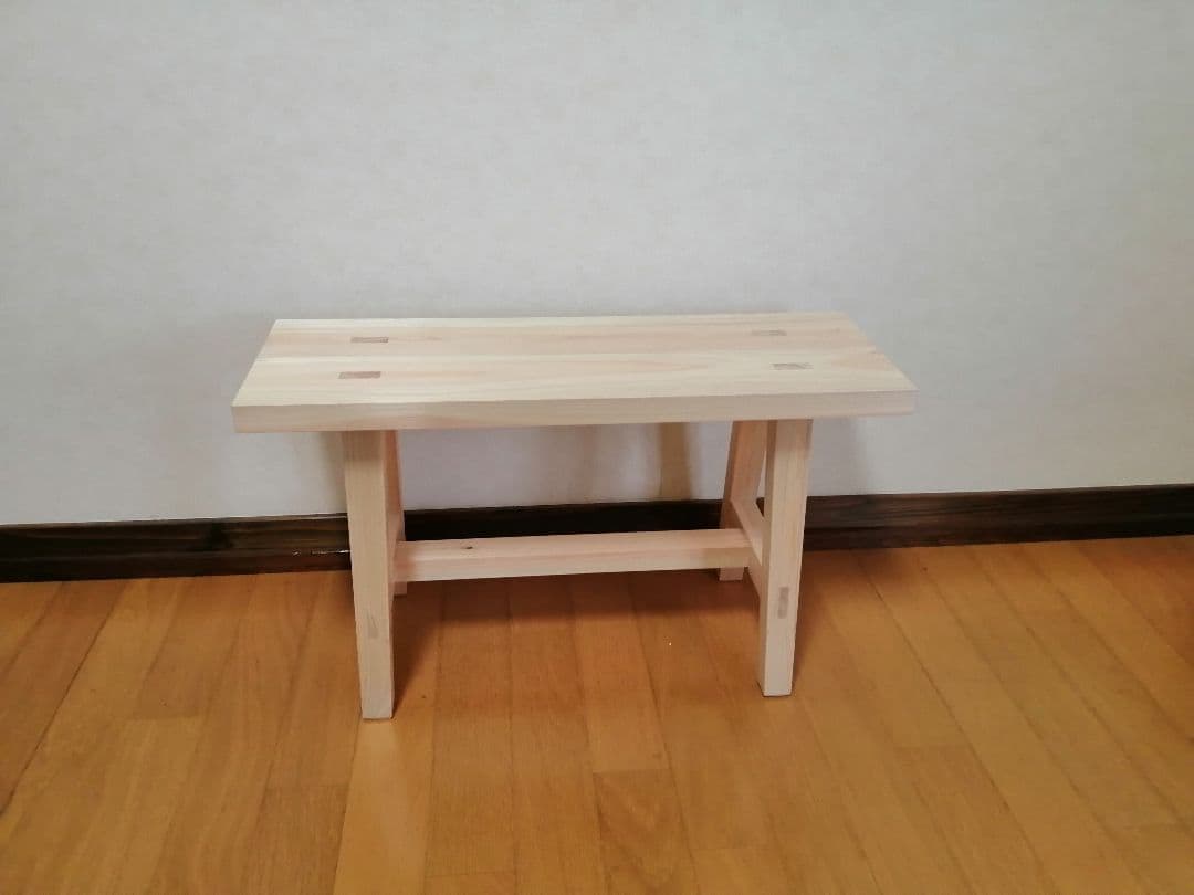 木製フラワースタンド　花台　幅55cm×高さ35cm　スツール　ベンチ　水槽台
