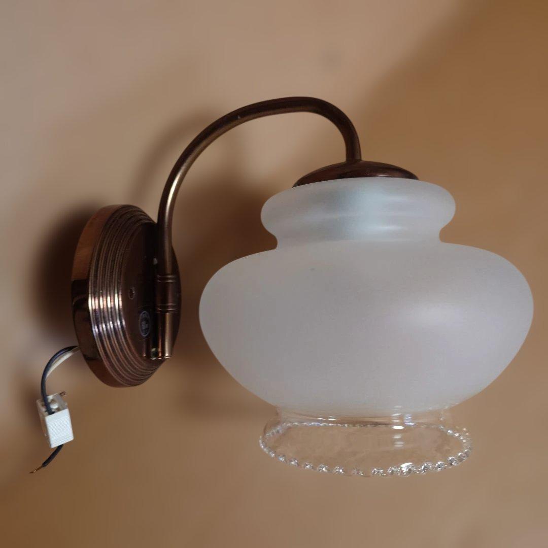 ウォール②［National］レトロ ブラケットライト 壁掛け すりガラス