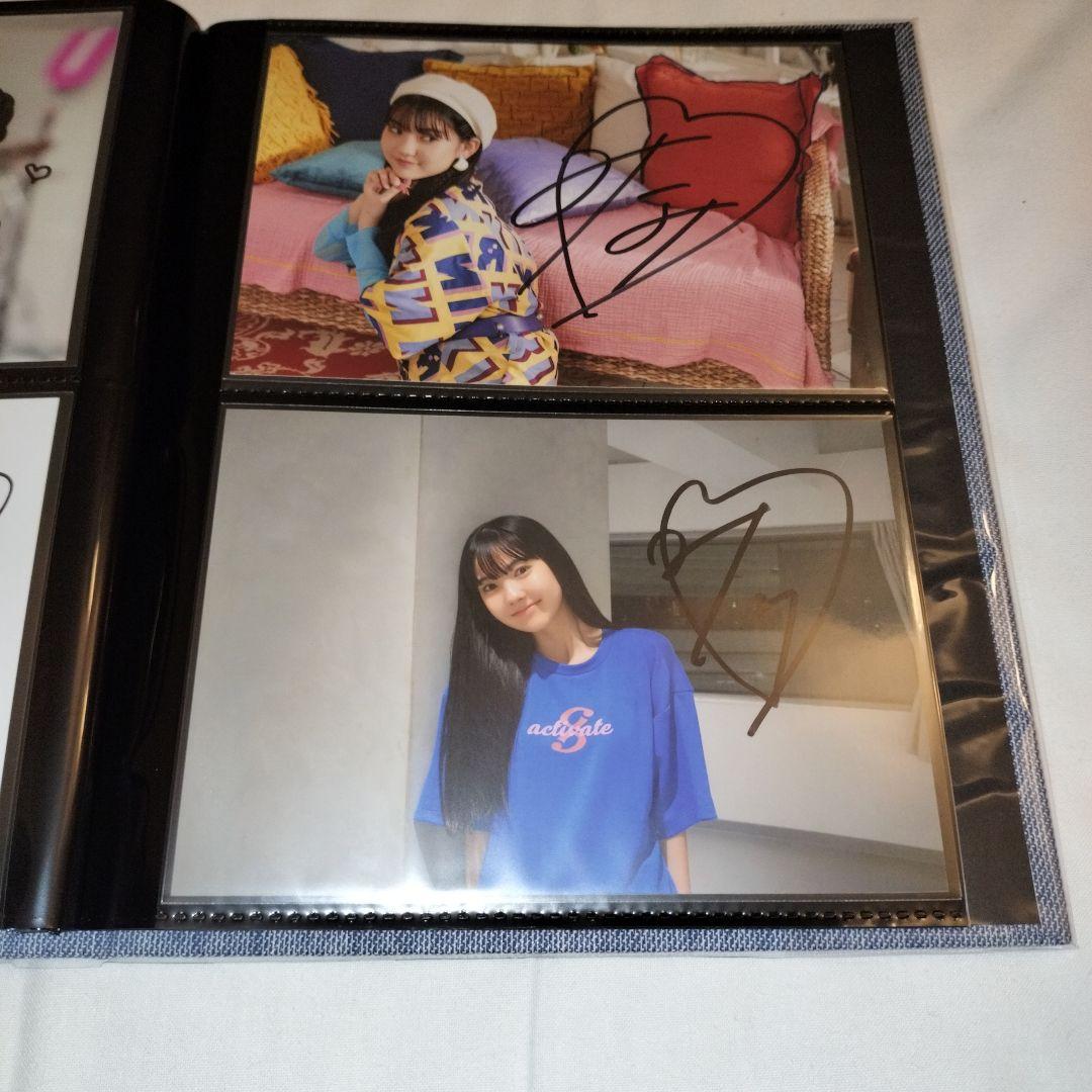 菱田未渚美 サイン入り写真 4枚セット