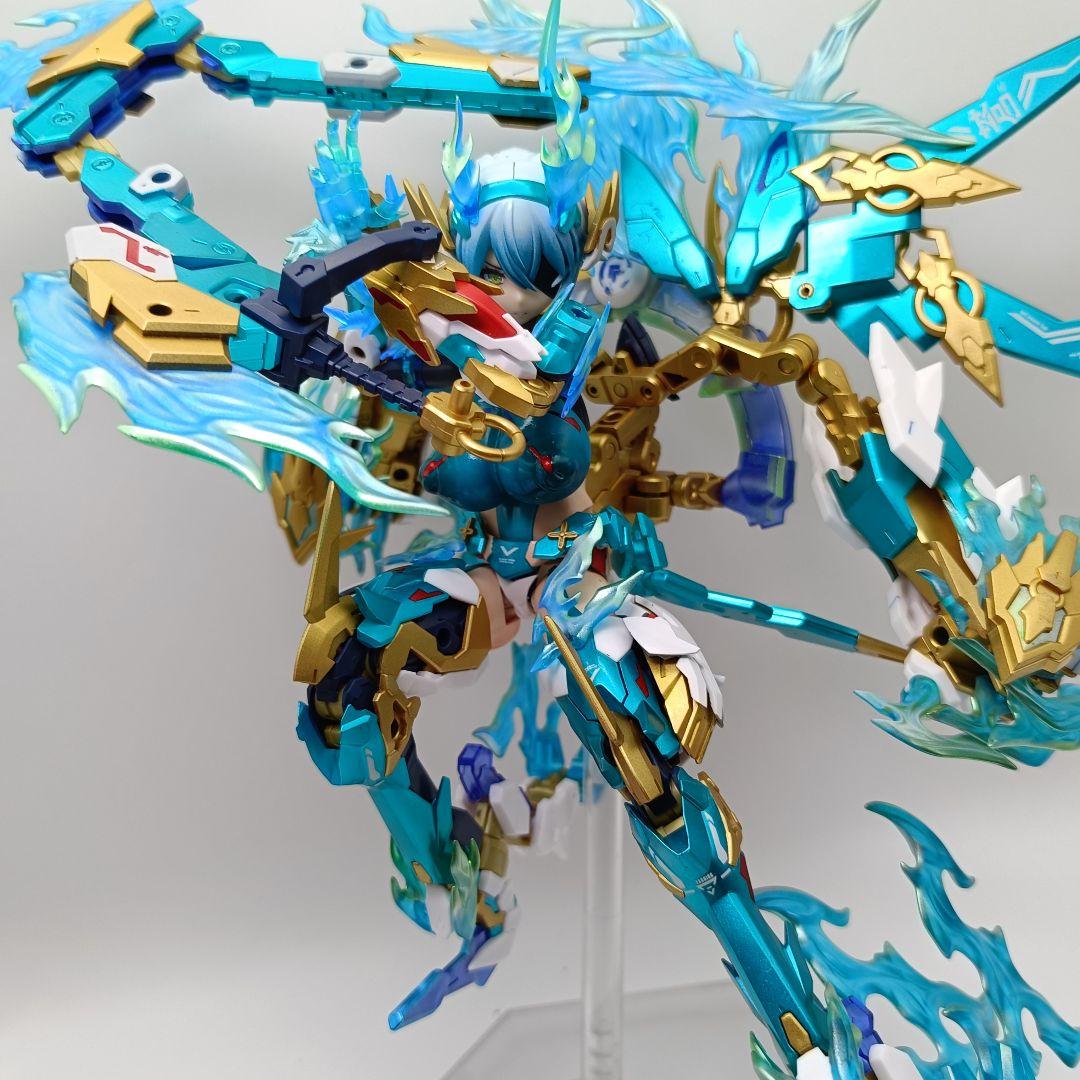 メガミデバイス　皇巫（オウブ) スサノヲ　蒼轟雷電　塗装完成　コトブキヤ