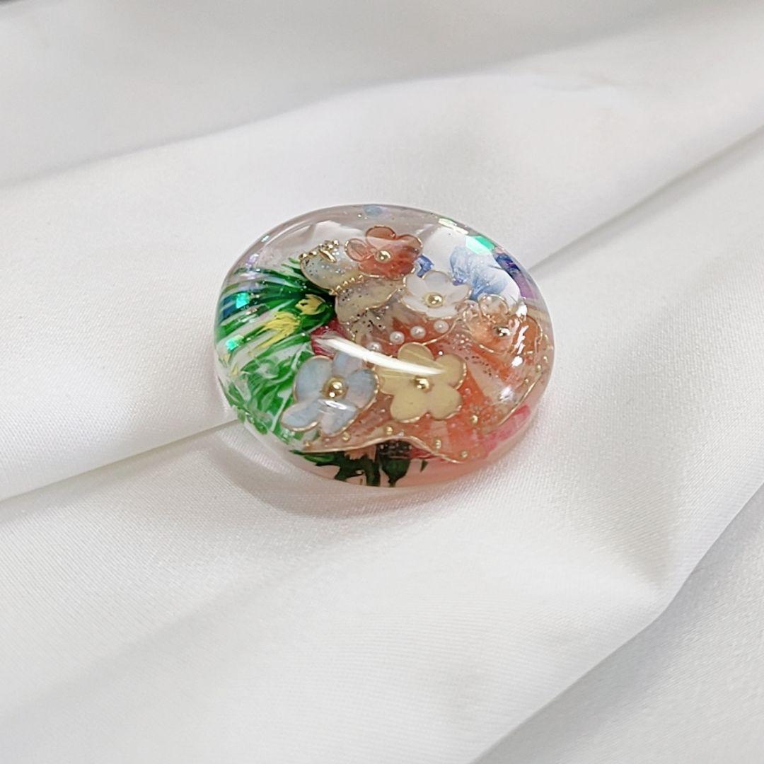 【No.153】手作りワイヤードレス レジン໒꒱·̩͙ヘアゴム選べるパーツ