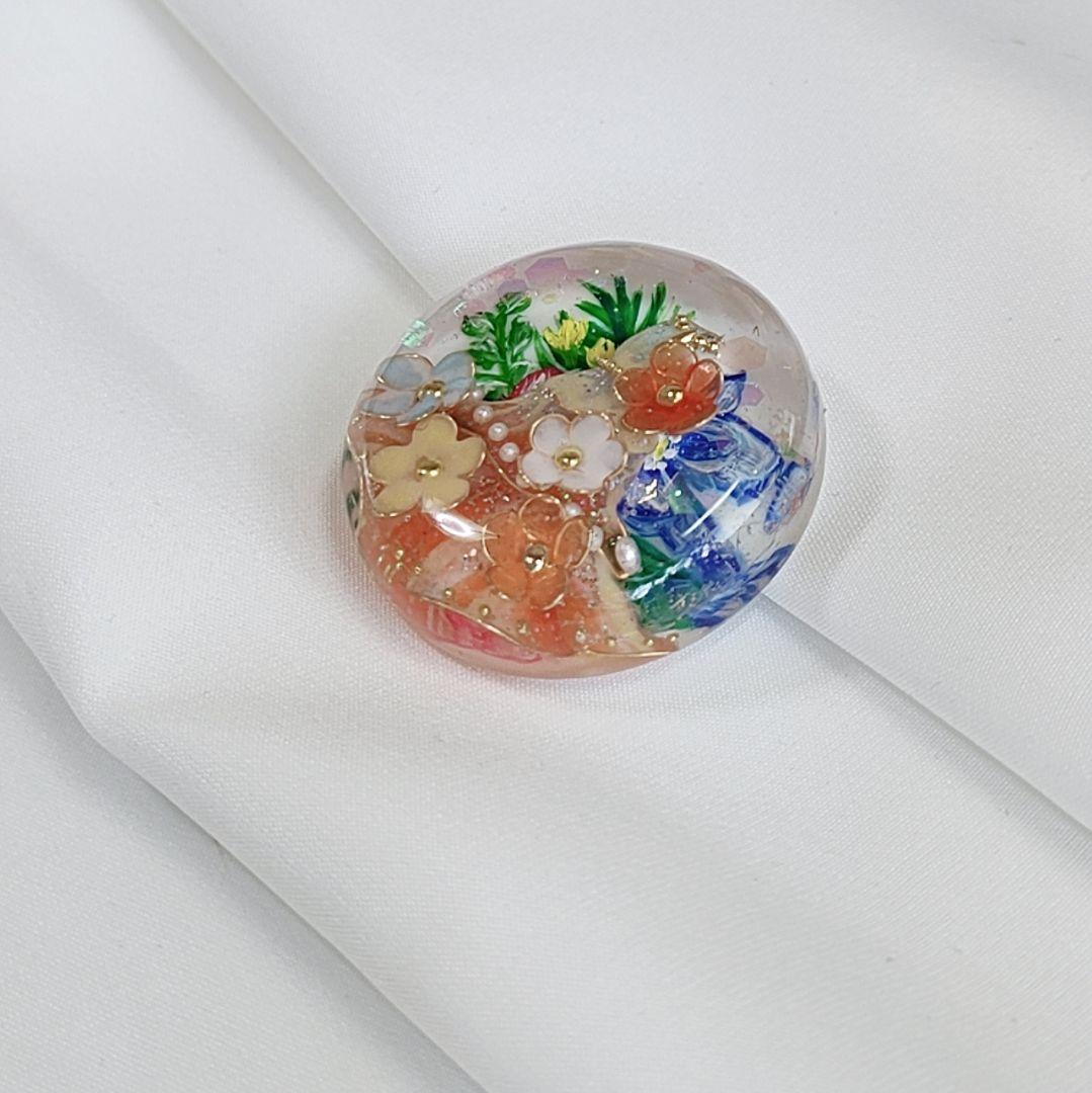 【No.153】手作りワイヤードレス レジン໒꒱·̩͙ヘアゴム選べるパーツ