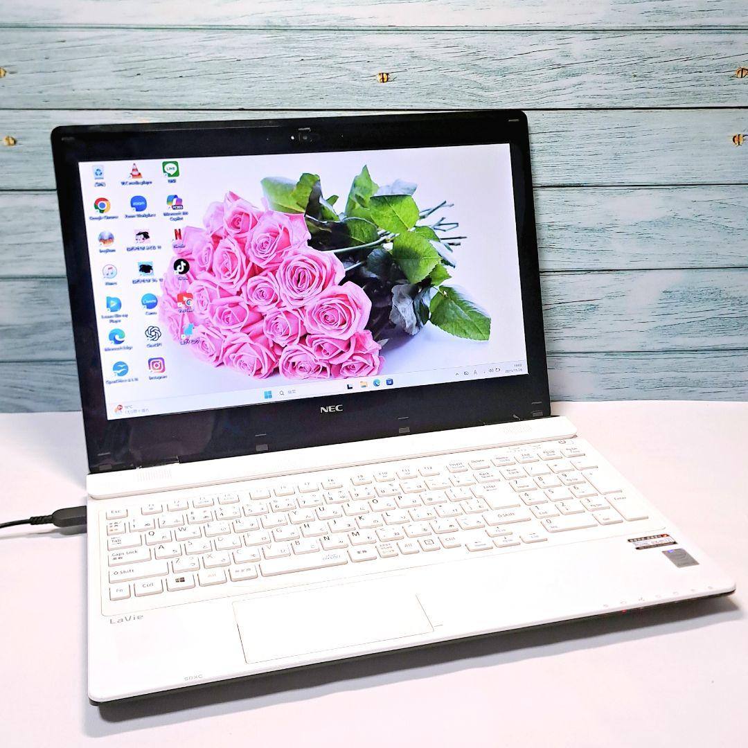 H89 初期設定済 NECノートパソコン win11 ブルーレイ i3/1000